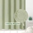 thumbnail image 6 of Barossa Design Lightweight Waterproof Shower Curtain PEVA Liner with 3 Magnets -Sage, 72" x 72", 6 of 6