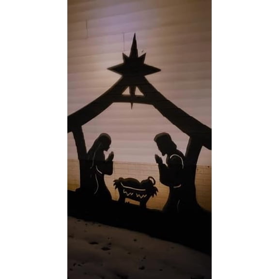 All-Weather Outdoor Holy Family Nativity, Waterproof, Made in USA, 4ft Tall, Durable Material, Simple Assembly, Easy Storage, Yard Nativity Set