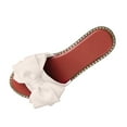 thumbnail image 6 of Mepaouo Women's Flat Sandals Comfortable Summer Beach Dressy Slides 2025 Cute Bow Open Toe Casual Shoes, 6 of 7