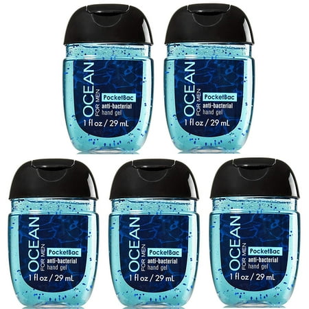 Bath & Body Works PocketBac Hand Sanitizer Gel Ocean For Men 5pc (Best Body Care Products For Men)