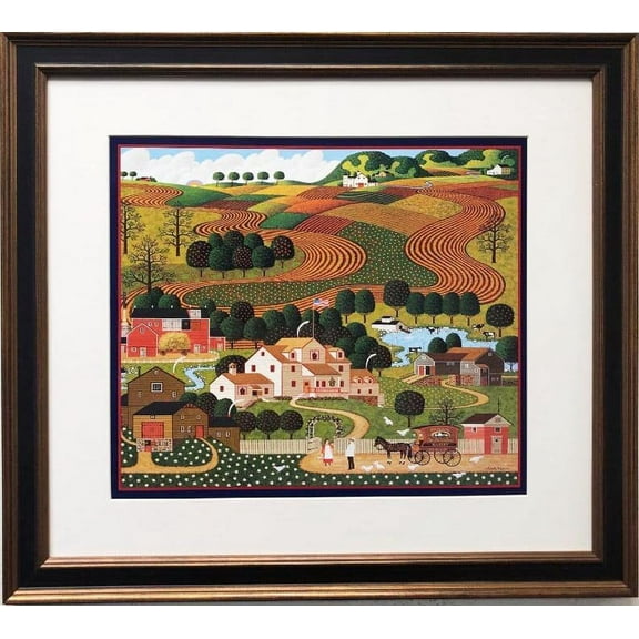 Charles Wysocki "Old Homestead" New Custom FRAMED Art Generic