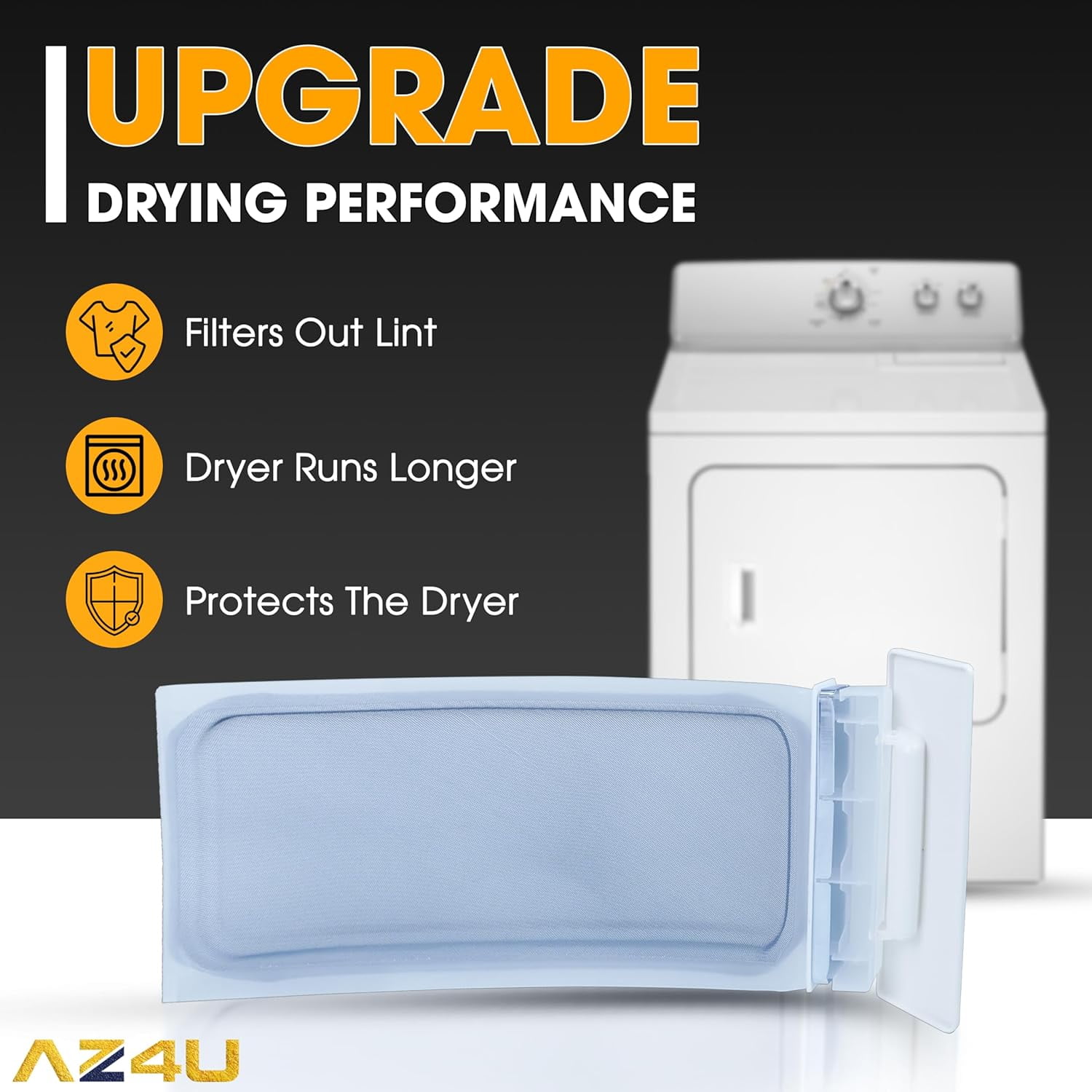 W10717210 Dryer Lint Screen Filter Replacement for 8557882 W10641634 8558459 8558463 8559787 348851 689465 8557857 - Compatible with Whirlpool Kenmore Estate Maytag Dryer Lint Trap