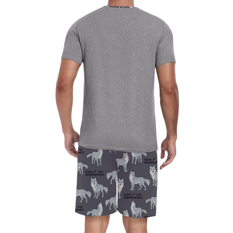 Giruns Men's Two-Piece Pajama Set with Shorts photo 5