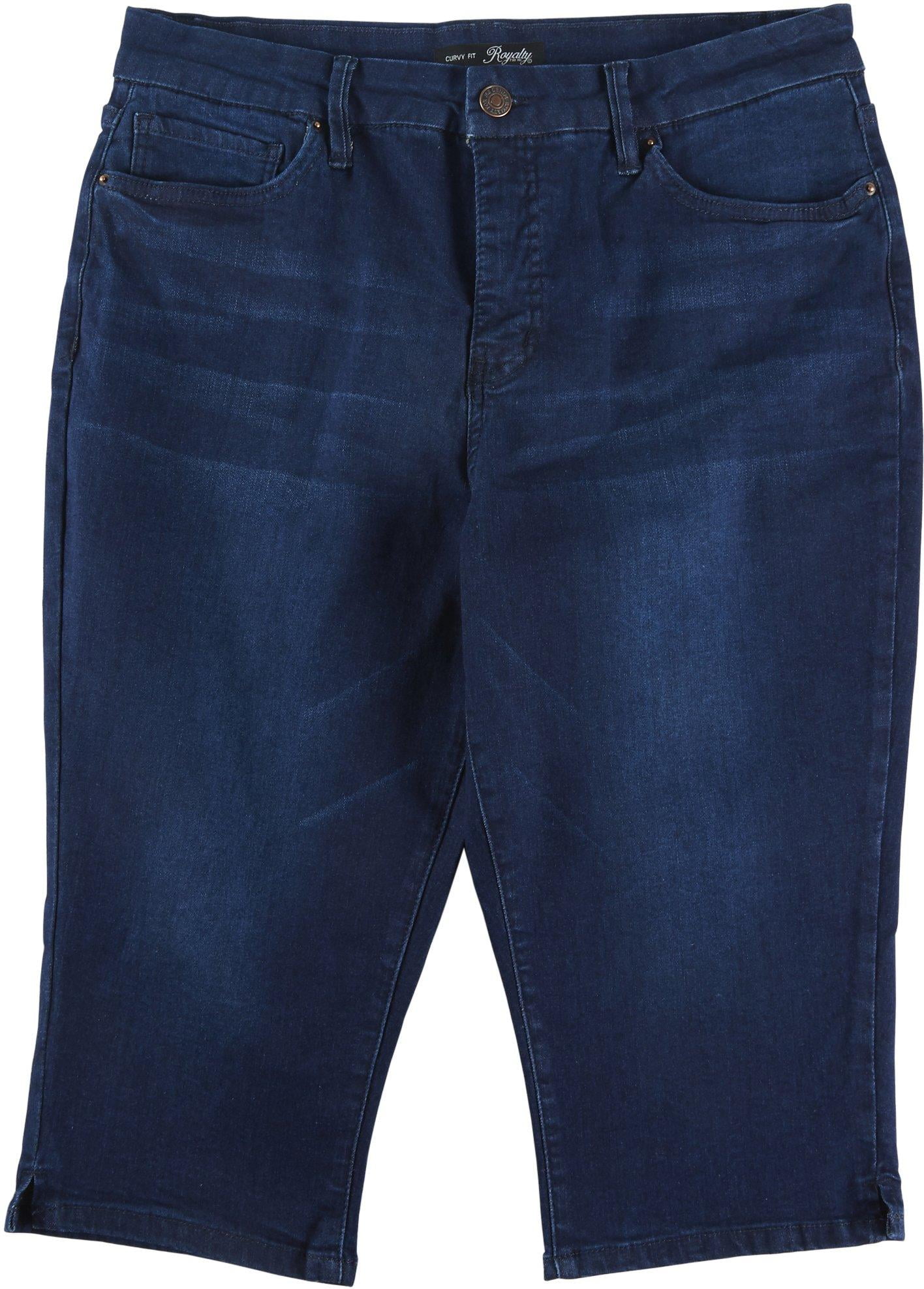 Royalty by YMI Curvy Fit Denim Capris 