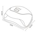 thumbnail image 3 of 120W nail lamp tool set nail light therapy machine 36 lamp beads timer 4 levels adjustable blue US standard, 3 of 4