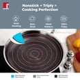 thumbnail image 2 of Hitech Triply Stainless Steel Prism Frypan, 24 Cm | Induction Bottom, Gas Ready, Metal Spatula Friendly - Non Stick, 2 of 4
