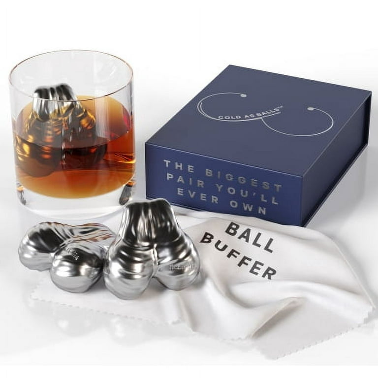 Whiskey Stones Gifts for Men, Anniversary Birthday Gifts White Elephant  Gifts for Adult Men Him Dad Husband, Whiskey Glasses Set of 2 with Chilling