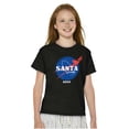 thumbnail image 4 of NASA Santa Claus Christmas Sleigh Crewneck T Shirts Boy Girl Teen Brisco Brands X, 4 of 6