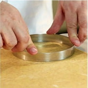 Pavoni XF16 Perforated Rounded-Triangle Stainless Steel Tart Ring 2-7/8 Inch x 3/4 Inch High