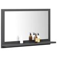 thumbnail image 2 of vidaXL Bathroom Mirror Grey 60x10.5x37 cm Engineered Wood, 2 of 4