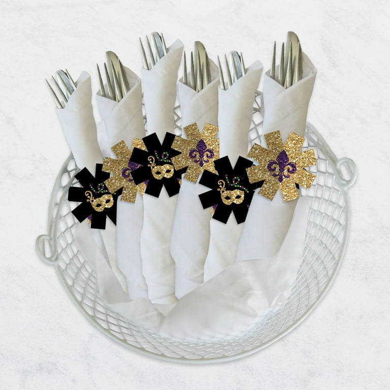 Mardi gras napkin rings hotsell