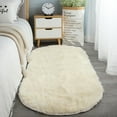 thumbnail image 3 of Oval Shape Plush Carpet Rug Furry Comfortable Super Soft Carpet for Office Dormitory Balcony, 3 of 6