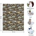 thumbnail image 4 of Brown Colorful Dinosaurs Fossils Pattern Blanket,Comfortable Soft Lamb Wool Throw Blanket,All Season,Warm Lightweight Blankets for Sofa Bed Couch Living Room Chair,30"x40", 4 of 4