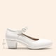 thumbnail image 2 of Zapatos Mary Jane DREAM PAIRS Blancos con Tacones Bajos y Anchos Talla 9, 2 of 8