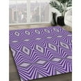 thumbnail image 2 of Ahgly Company Indoor Square Patterned Bright Purple Novelty Area Rugs, 8' Square, 2 of 6