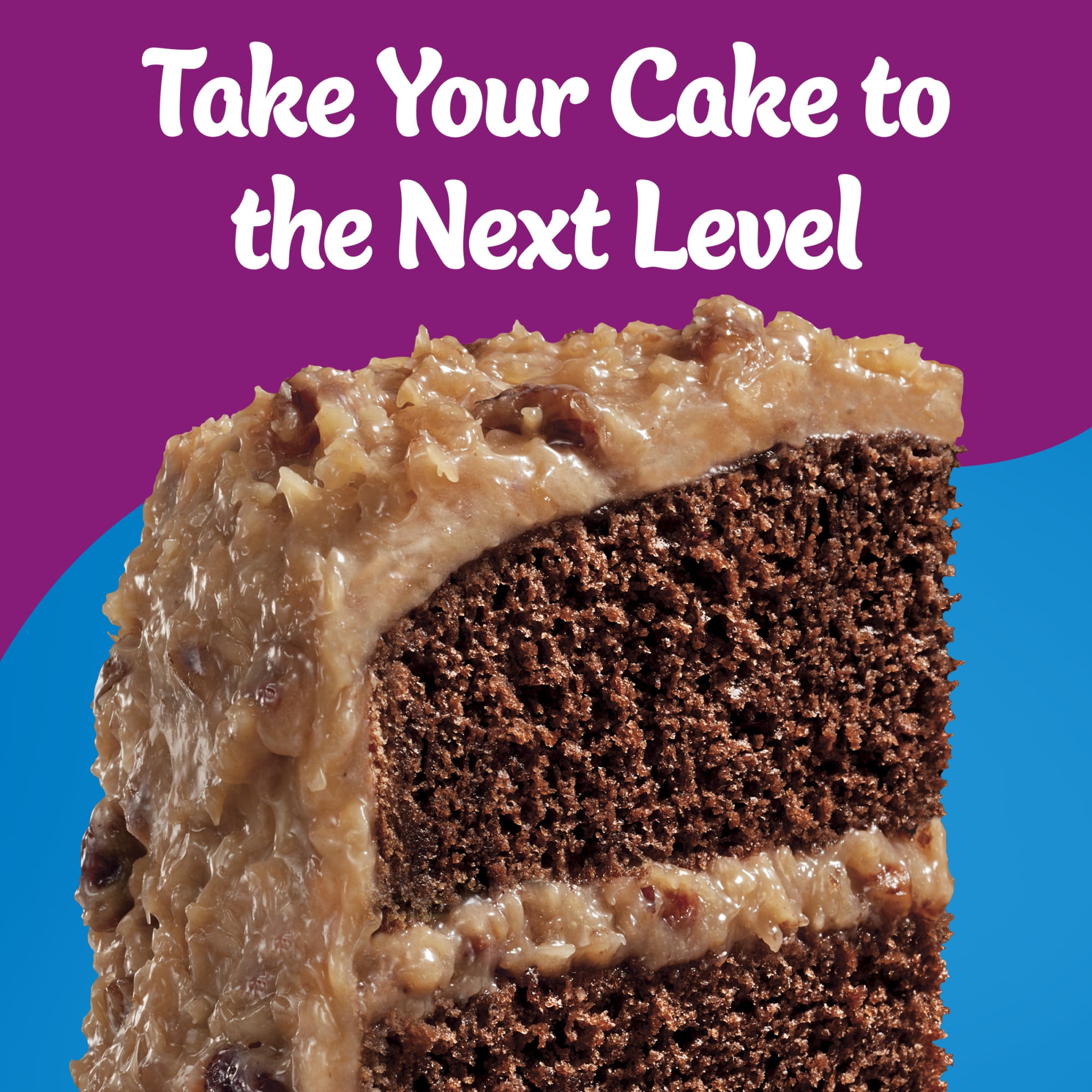 (2 pack) Pillsbury Moist Supreme German Chocolate Cake Mix, 15.25 oz Box
