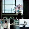 thumbnail image 5 of Stained Glass Umbrella, Vintage Parasol Umbrella, Full Automatic Folding Umbrella, Unique Aesthetic Pattern Clear Um-brella Totes Um-brellas for Women, 5 of 10
