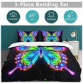 thumbnail image 3 of Dreamy Purple Butterfly Pattern (83)-1 Bedding Set Duvet Cover Couple Bedclothes Pillowcase Customized Home Textiles Bed Set for Queen Size, 3 of 6