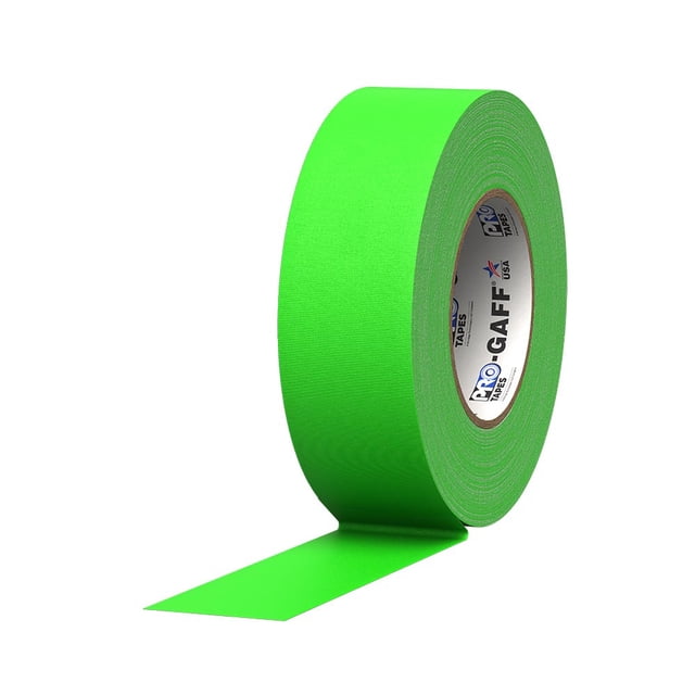 Cinta Gaffer Verde Fluorecente Tape Mate 2 Pulgadas X 45 M