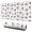 White Cow Head-1, variant on Long Mouse Pads for Desk,White Cow Head Hat Pattern Desk Mats on Top Of Desks, Desk Mouse Pad Extra Large with 3mm Non-Slip Base and Stitched Edge for Gaming,Office,Work,Home 31.5"x11.8"