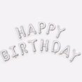 thumbnail image 1 of Happy Birthday Balloons Self Inflating Metallic Aluminum Foil Letter Balloons Ribbon Included for Kids Adults Wedding Festival Holiday Party Decorations, 1 of 3