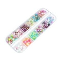 thumbnail image 2 of jiaroswwei Nail Art Rhinestone Fashionable Adhesive 12 Grid Rhinestones Nail Studs for Girl, 2 of 8