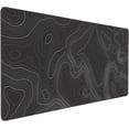 thumbnail image 2 of Large Gaming Mouse Pad Topographic Map Lines Contour Geographic PC Computer Keyboard XXL Mouse Mat Desk Pad Non-Slip Desk Mat for Home Office Gaming Work, 35.5 X 16 in, 2 of 6