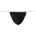 thumbnail image 2 of TANBOM Men's Thong Bulge Pouch Lightweight Breathable Tagless Design Comfortable G-Strings Black 3XL, 2 of 6