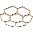 thumbnail image 2 of Ekena Millwork 16"OD x 5 5/8"ID x 3/8"T Florin Wood Fretwork Pierced Ceiling Medallion, Alder, 2 of 3