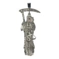 thumbnail image 1 of JOYARIS Dije Medalla Grande Santa Muerte Con Zirconias En Plata 925 DM-0000402, 1 of 4