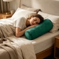 thumbnail image 2 of QuanTara Neck Roll Pillowcase with Zipper – Dark Gray Cylindrical Pillow Cover 5.9x15.7in, Soft Polyester Round Cushion Case for Bedroom, Living Room & Sofa, 2 of 4