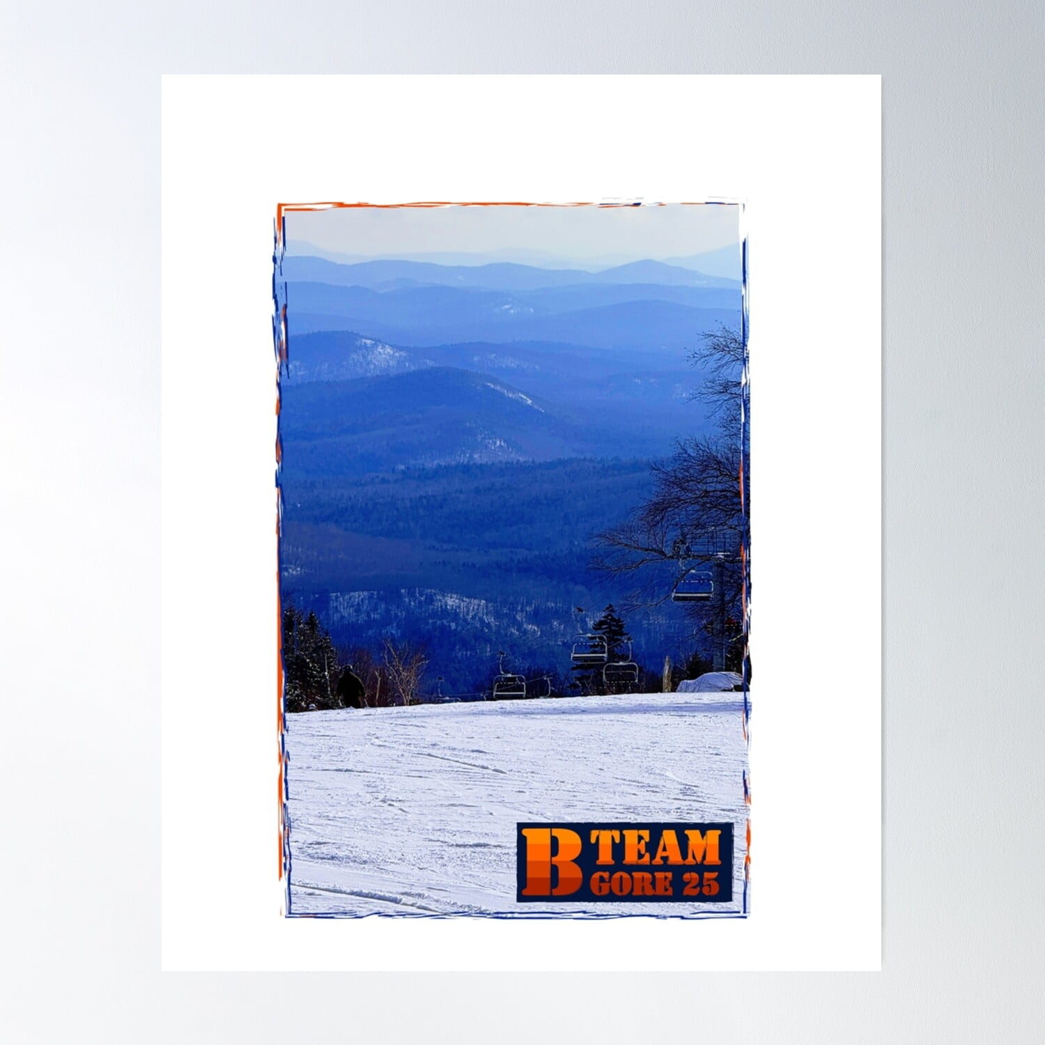 Gore Mountain New York Poster Wall Art Home Decor Office Wall Art Living Room Decor, Paper Poster Only