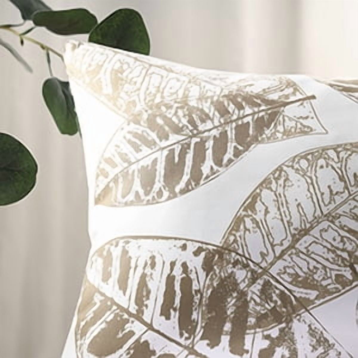 Phantoscope 12x20 Decorative Throw Pillow Covers, Light Coffee, Set of 4