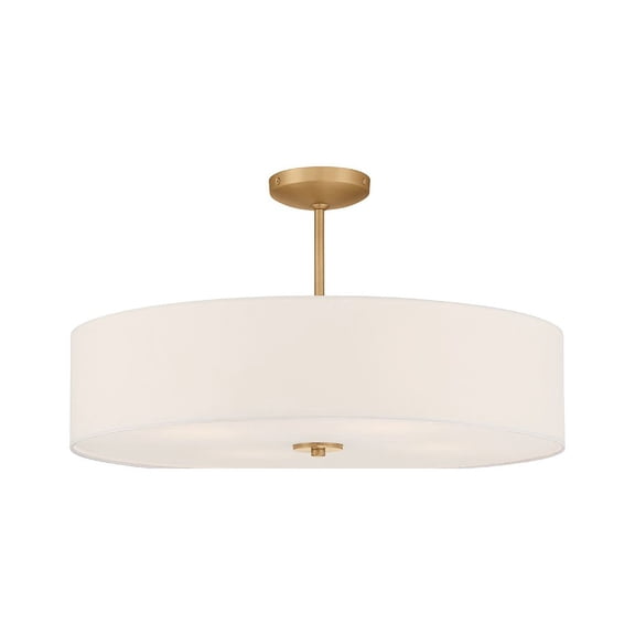 Access Lighting LED Pendant or Semi-Flush in Antique Brushed Brass Color