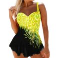 thumbnail image 3 of xiaxaixu Maillot de Bain une Pièce Sans Manches Col en V pour Femmes Grande Taille, 3 of 5