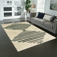 thumbnail image 4 of Mainstays Modern Diamond Soundwave Ivory Gray Indoor Area Rug, 5' x 7', 4 of 7