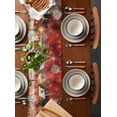 thumbnail image 2 of Ldtrchee Red Christmas Table Runner 72 Inches, Xmas Tree Farmhouse Snowflake Bed Runner Dresser Scarves Tabletop for Indoor Outdoor Parties/Ceremony/Banquet, 13" x 72", 2 of 8