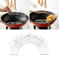 thumbnail image 5 of Stainless Steel Fry Pan Drainer Oil Draining Rack for Grilling Steaming and Dish Drying, 5 of 5