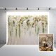 thumbnail image 3 of Telón de fondo para fotografía de boda 210x150cm Telón de fondo para despedida de soltera Diseño de flor de glicinia blanca brillar Electrónica, 3 of 4