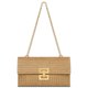 thumbnail image 1 of Cartera de mano Liadreem de paja tipo clutch para verano 29 x 3 x 18 cm caqui, 1 of 7