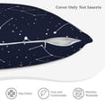 thumbnail image 6 of LNWH Abstract Universe Line Doodle Throw Pillow Covers, Square Soft Linen Decorative Pillow Cases, 20"x20", 6 of 8