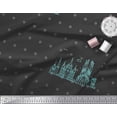 thumbnail image 2 of Soimoi Black polyester Crepe Fabric Dot & Sketch Monuments Architectural Print Sewing Fabric Yard 42 Inch Wide, 2 of 3