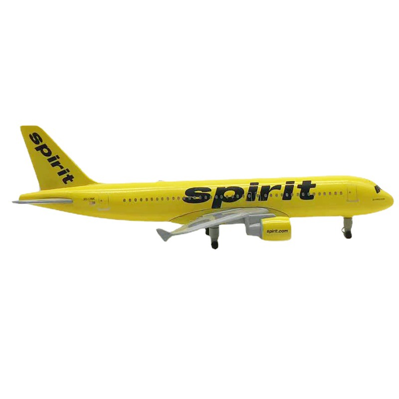 20cm American Spirit A320 Airplane  Model Simulation Aircraft Model Aviation Model Aircraft Kits for Collection and Gift