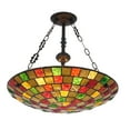 thumbnail image 2 of KPIBEST Tiffany Stained Glass Chandelier 5 Lights Vintage Bedroom Ceiling Lamp Fixture, 2 of 14