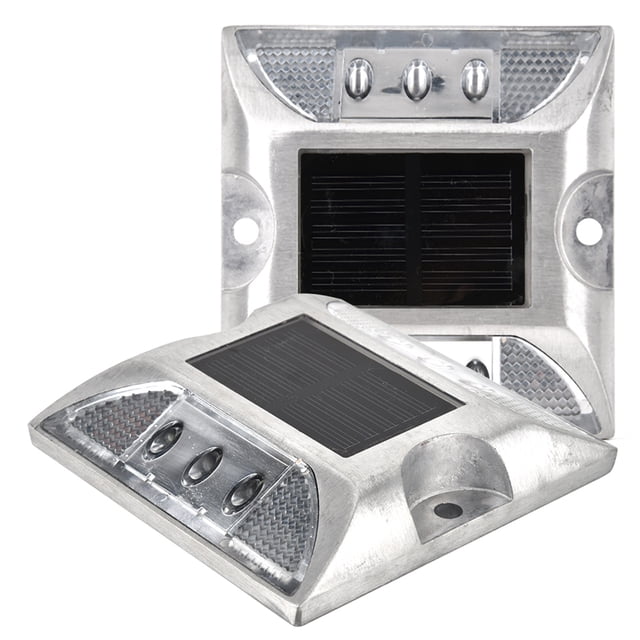 Luces de carretera, 6 LED Luces de tierra de energía solar Luces de tierra LED Innovación moderna Jadeshay A