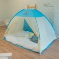 thumbnail image 4 of Dorm Room Privacy Tent for Students - No-Installation Folding Design, Zippered Shade Cover for Bunk & Single Beds, Space-Saving, Durable Glass Fiber Frame, Easy Storage for Study/Sleep/Relaxation, 4 of 5