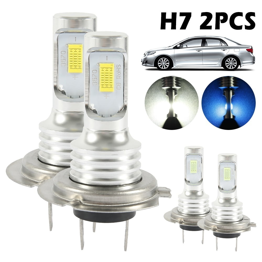 H7 LED Headlight Bulbs OUTTUO 8000LM/Set 8000K Cool White 