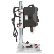 Klutch 1 HP Electric Drill Press with Digital LCD Display & Laser Guide, Variable-Speed Bench Drill Press, 2-Speed Gearbox, LED Light, Adjustable Aluminum Base, 120V