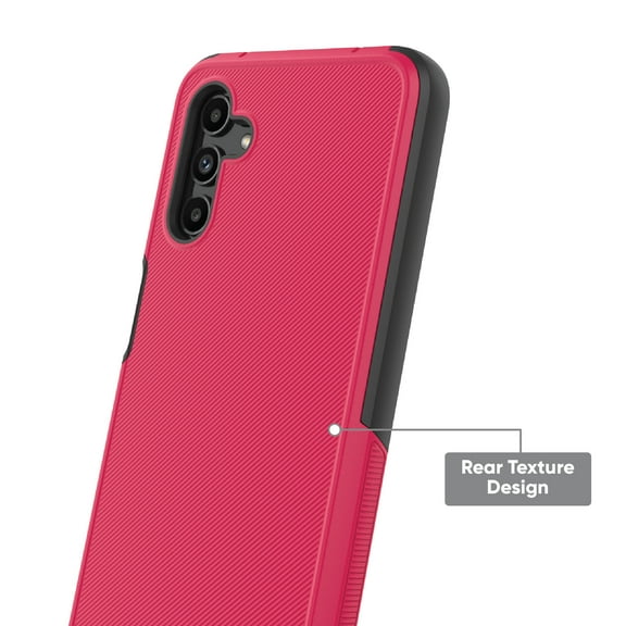 onn. Slim Rugged Phone Case for Samsung Galaxy A13 5G - Red