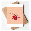 Graffiti Animation Hand Painted Ladybug Greeting Cards You are Invited Invitations